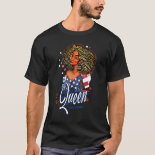 Camiseta Aquarius Chica Cumpleaños Melanin Afro Reina del B