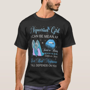 Camiseta Aquarius Chica Cumpleaños Tos Altos Lips De Perfor