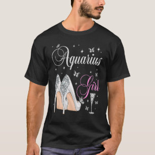 Camiseta Aquarius Chica Enero Febrero Partido del Cumpleaño