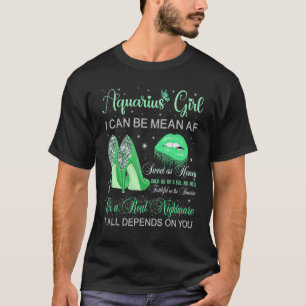 Camiseta Aquarius Chica Enero Febrero Partido del Cumpleaño