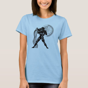 Camiseta Aquarius de estilo griego vertiendo agua