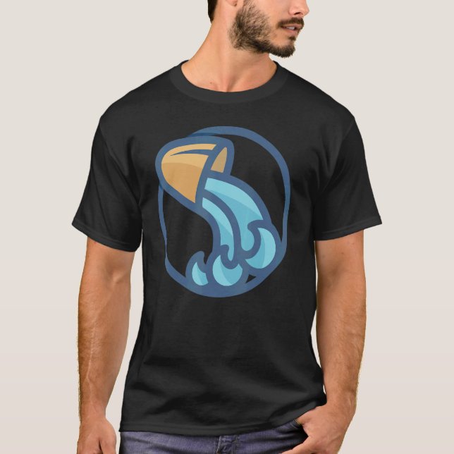 Camiseta Aquarius De Vuelta A La Escuela Horoscopio Astrolo (Anverso)