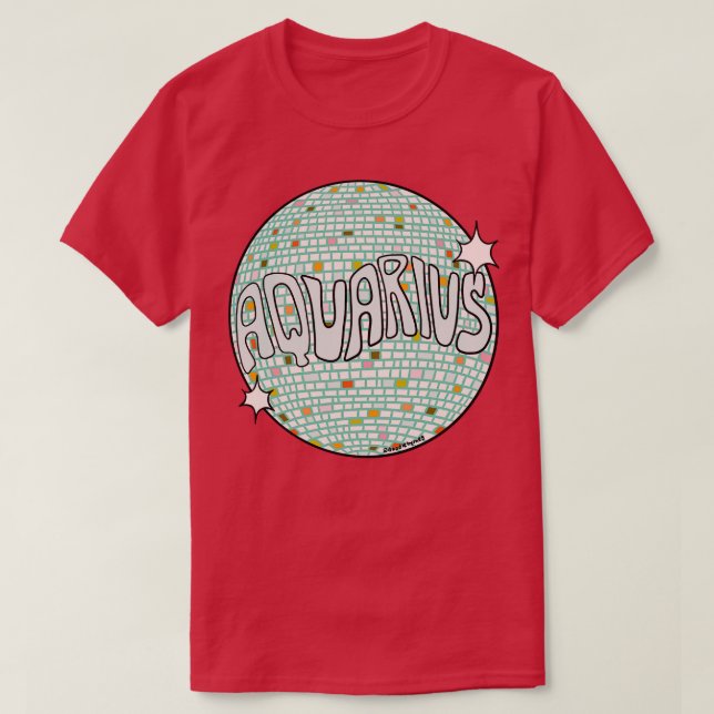 Camiseta Aquarius Disco Ball (Diseño del anverso)