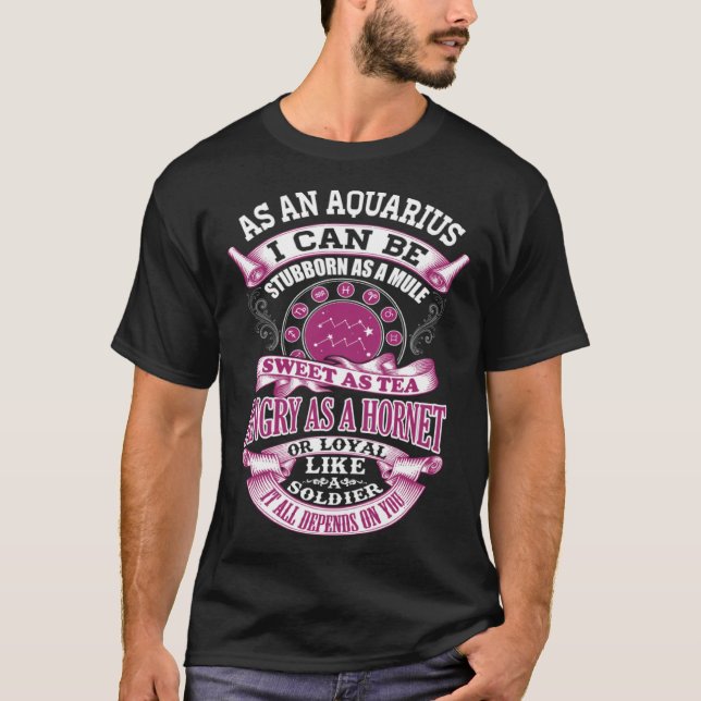 Camiseta Aquarius  It All Depends On You (Anverso)