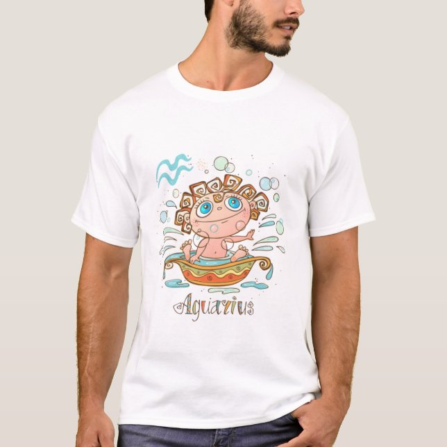 Camiseta Aquarius Personalizado Baby (Anverso)