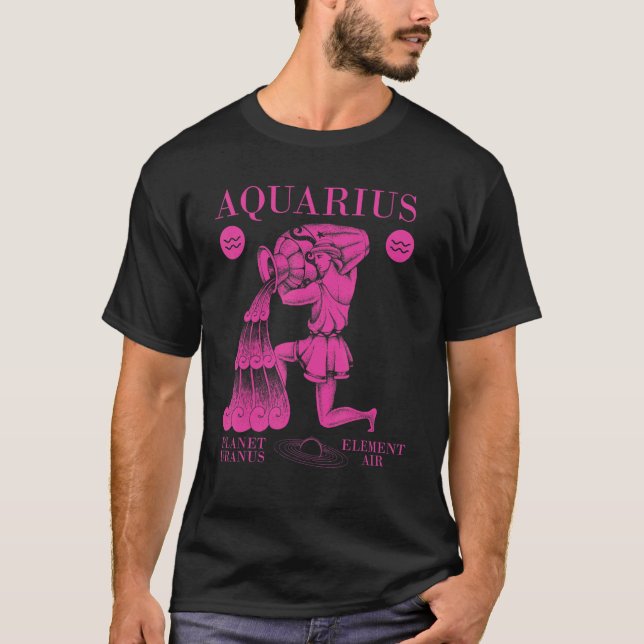 Camiseta Aquarius Planet Uranus Elemento Air 1 (Anverso)