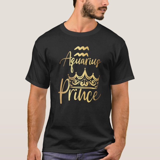 Camiseta Aquarius Prince Zodiac (Anverso)