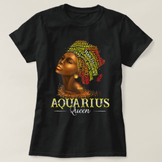 Camiseta Aquarius Reina Mujer Mujeres Símbolo de la fecha d