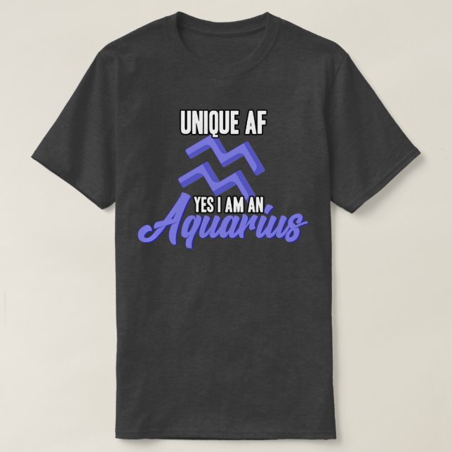 Camiseta Aquarius Unique (Diseño del anverso)