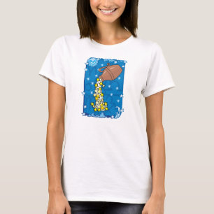 Camiseta Aquarius Vase vertiendo estrellas del agua en el c