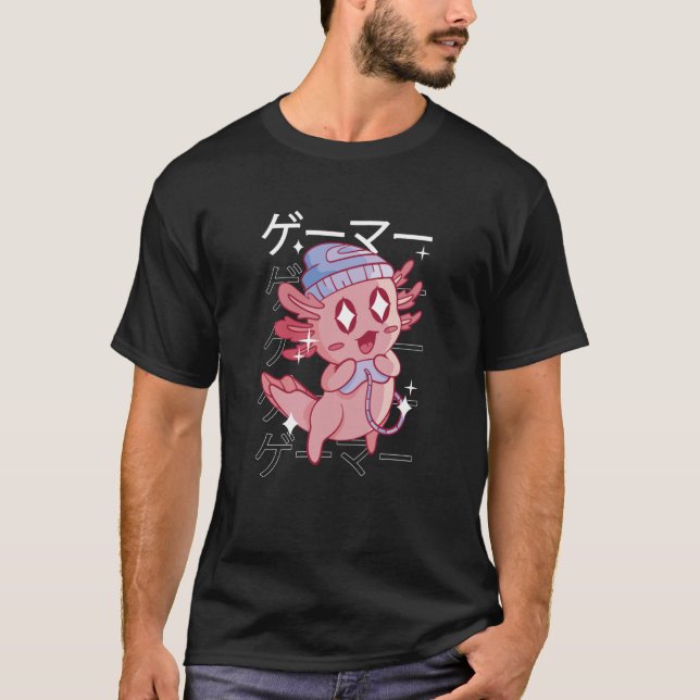 Camiseta Aquatic Creature Gaming Japanese Kawaii Cute Funny (Anverso)
