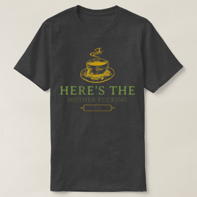Camiseta Aquí El Té 1 (Diseño del anverso)