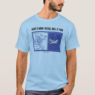 Camiseta Aquí es cómo echo, ruedo y me desvío (la anatomía
