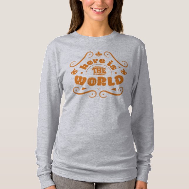 Camiseta Aquí está el mundo (Anverso)