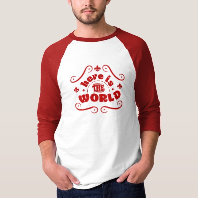 Camiseta Aquí está el mundo (Anverso)