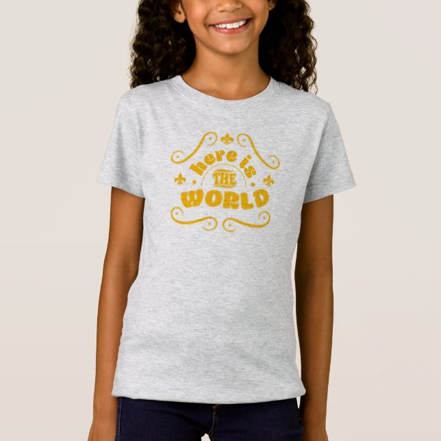 Camiseta Aquí está el mundo (Anverso)