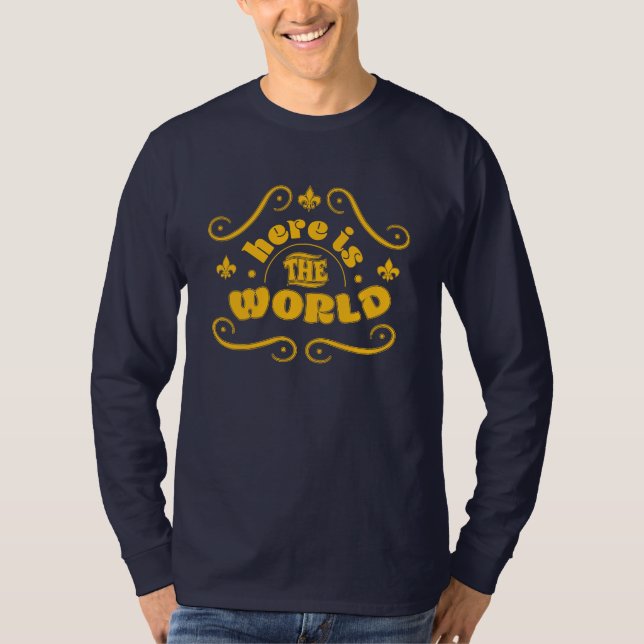 Camiseta Aquí está el mundo (Anverso)