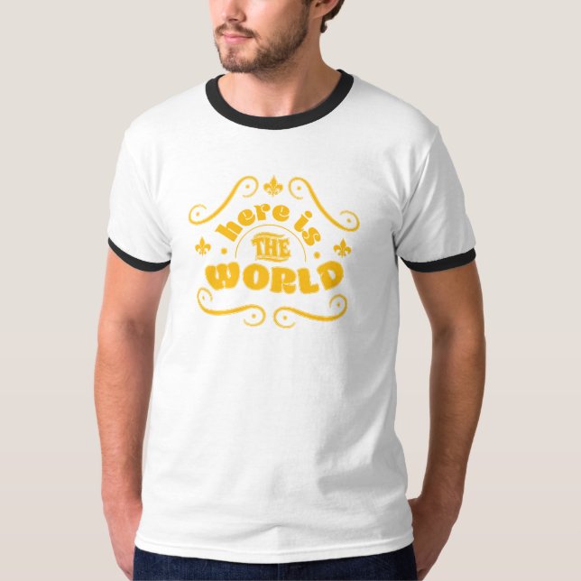 Camiseta Aquí está el mundo (Anverso)