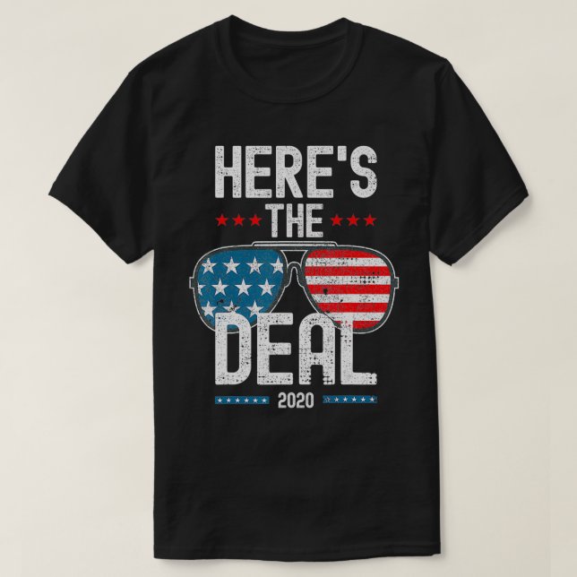 Camiseta Aquí está el trato que dice (Diseño del anverso)