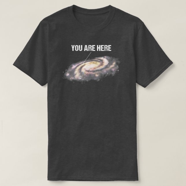 Camiseta Aquí Está La Astronomía Espacial Universo De La Ví (Diseño del anverso)