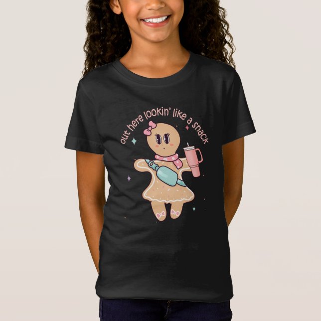 Camiseta Aquí Fuera Parece Un Aperitivo - Pastel De Árbol D (Anverso)