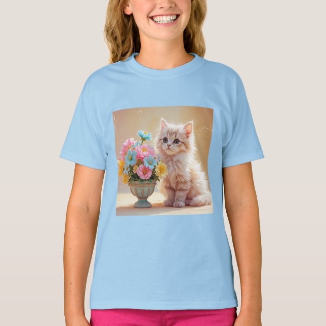 Camiseta Aquí gatito, gatito (Anverso)