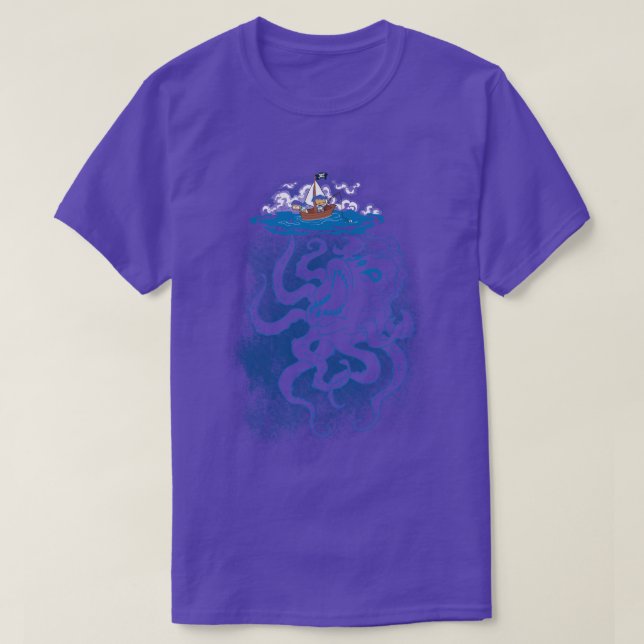 Camiseta Aquí hay un monstruo (Diseño del anverso)