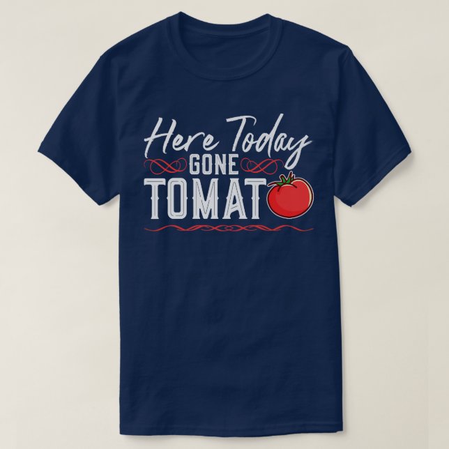 Camiseta Aquí Hoy Se Ha Ido Tomate, Vegetariano Punk Vegeta (Diseño del anverso)