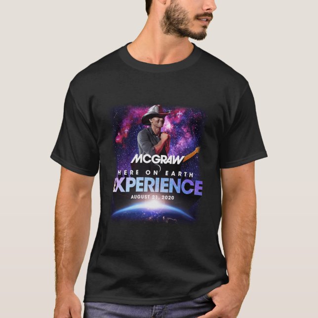 Camiseta Aquí, la experiencia de la Tierra (Anverso)