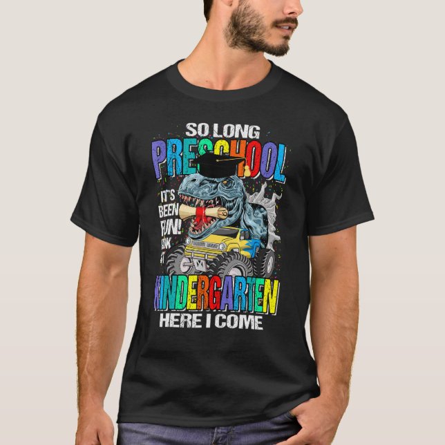 Camiseta Aquí Llego El Monstruo Tru De Dinosaurio (Anverso)