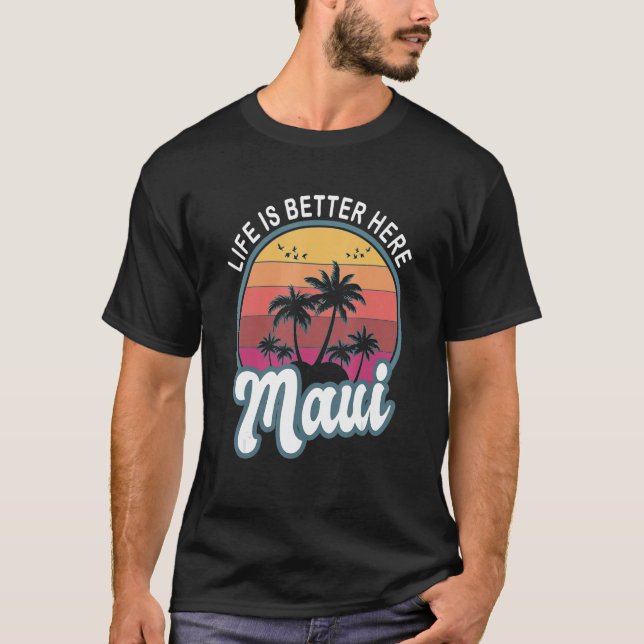 Camiseta Aquí Maui Hawaii (Anverso)