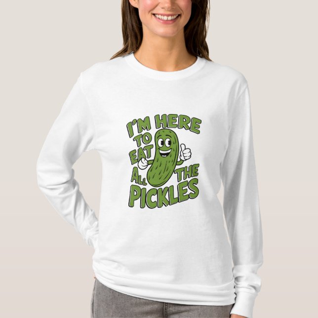 Camiseta Aquí para comer todas las pollas (Anverso)