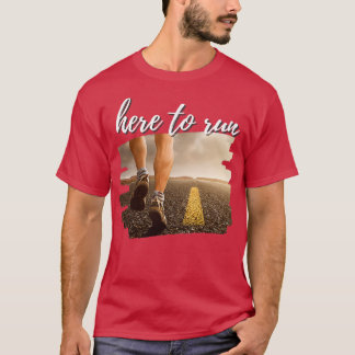 Camiseta Aquí Para Correr Jogging Running Sport Runner