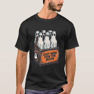 Camiseta Aquí Para El Boos Halloween 6 Pack Booze Ghost Bee