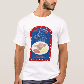Camiseta Aquí para la barbacoa II