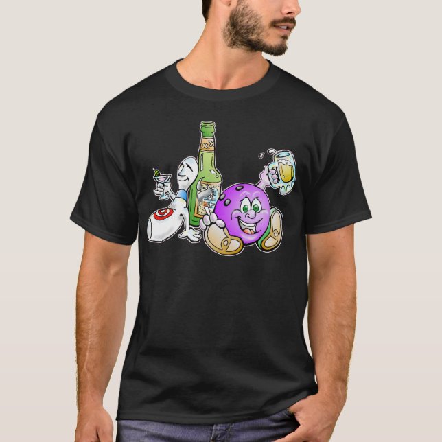 Camiseta ¡Aquí para la cerveza! (Anverso)
