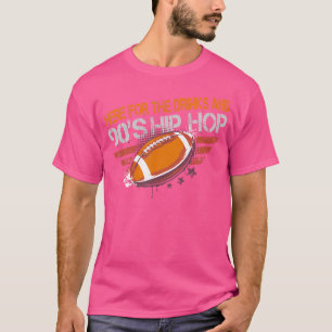 Camiseta Aquí Para Las Bebidas Y El Hip Hop De Los 90