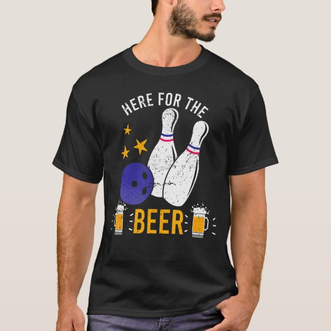 Camiseta Aquí Para Los Boesteros De La Bola De Cerveza Bebi (Anverso)
