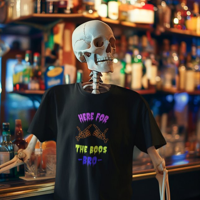 Camiseta Aquí para los Boos, Fiesta de Halloween divertido (Subido por el creador)