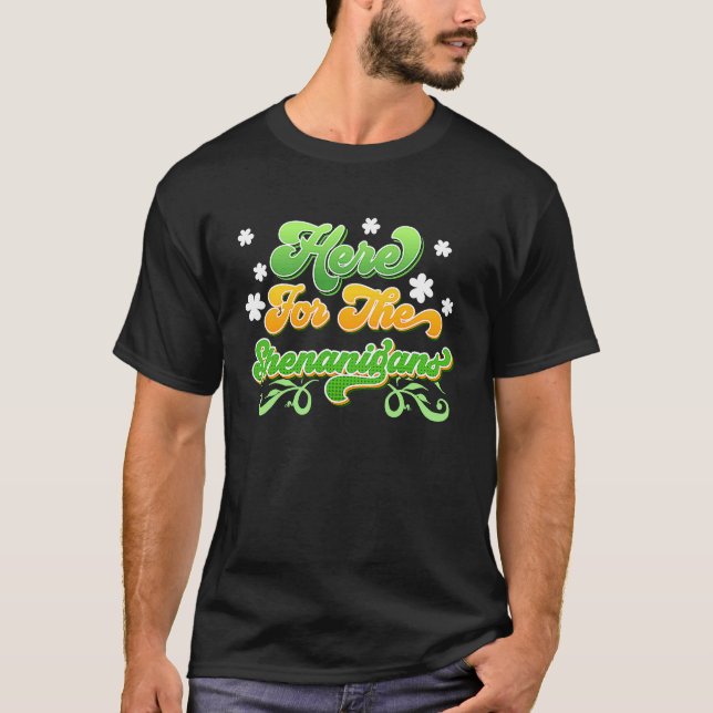 Camiseta Aquí para los jugadores Shenanigans St Patrick's D (Anverso)