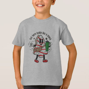 Camiseta Aquí Pareciendo Un Tentempié Pastel De Navidad En