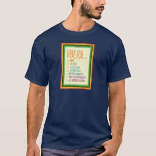 Camiseta Aquí por ahora Frame Gfx Ivory BG