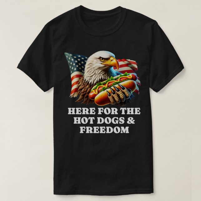Camiseta Aquí por la libertad de los perros calientes (Diseño del anverso)