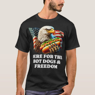 Camiseta Aquí por la libertad de los perros calientes