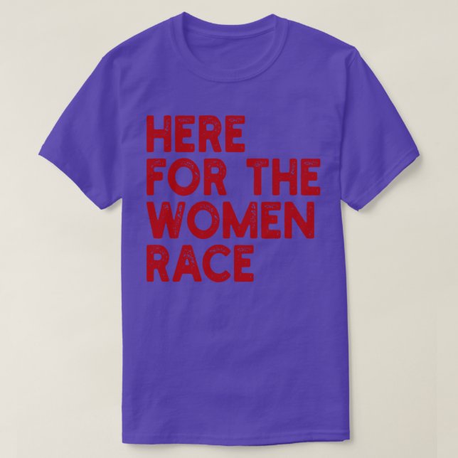 Camiseta aquí por las mujeres de la raza 1 (Diseño del anverso)