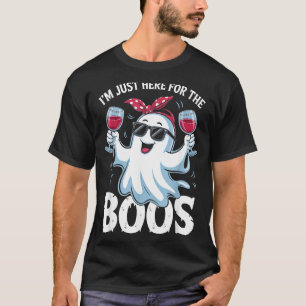 Camiseta Aquí por los fantasmas lindos divertidos de Hallow