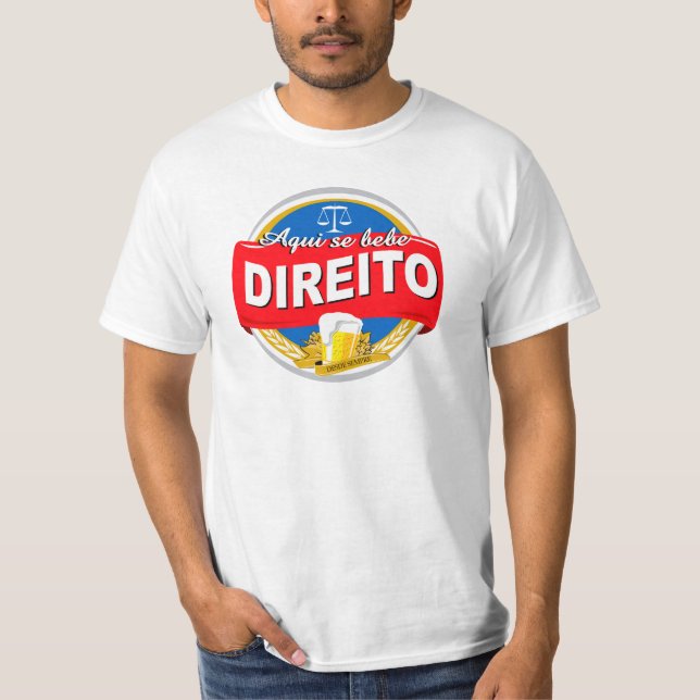 Camiseta Aqui Se Bebe Direito (Anverso)