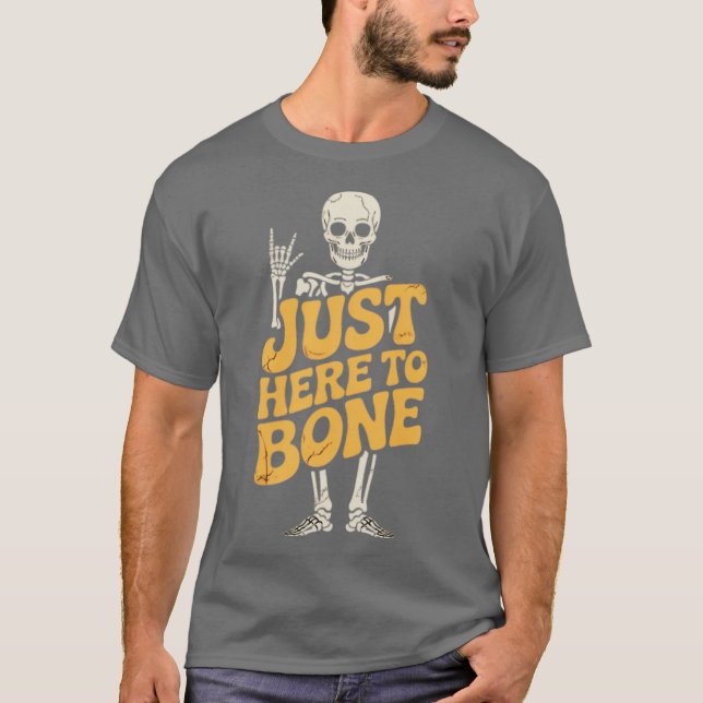 Camiseta Aquí solo para el óseo (Anverso)