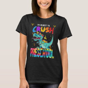 Camiseta Aquí vengo listo para aplastar preescolar corbata