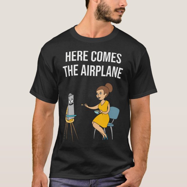 Camiseta Aquí Viene El Avión (Anverso)